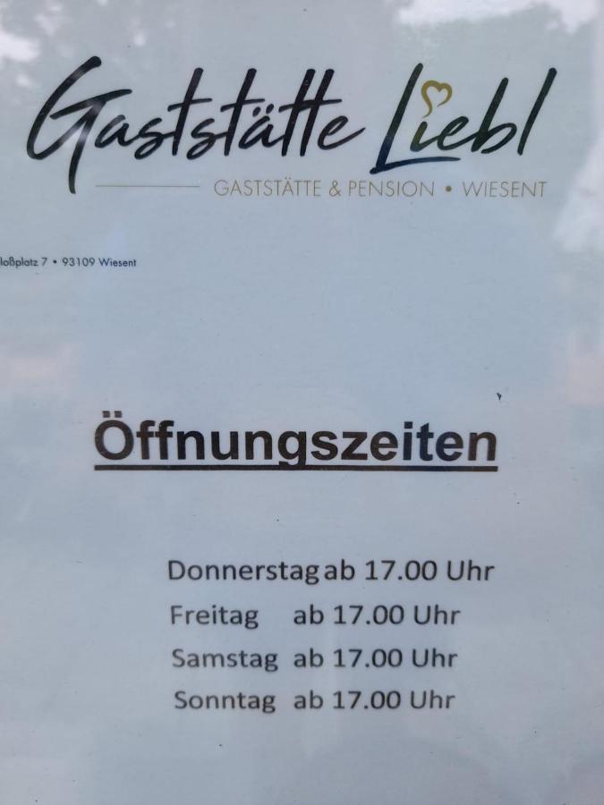 Gaststaette Liebl Hotel Wiesent Eksteriør billede